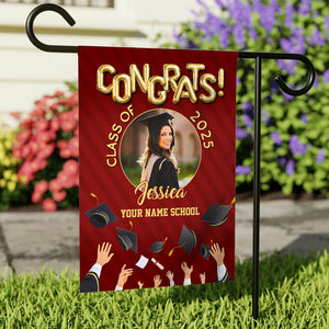 Customize Graduation Flag Garden Flag