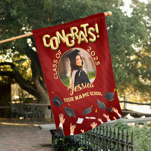 Customize Graduation Flag Garden Flag