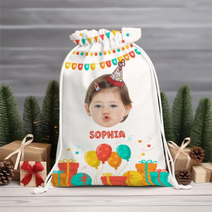 Birthday Kid Gift Decor Bag Personalized Christmas String Bag