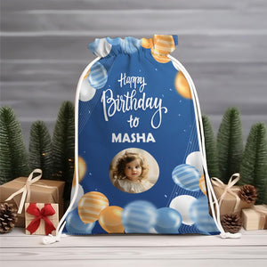 Happy Birthday To Personalized Christmas String Bag