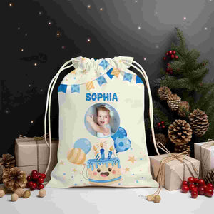 Happy Kid Birthday Bag Personalized Christmas String Bag