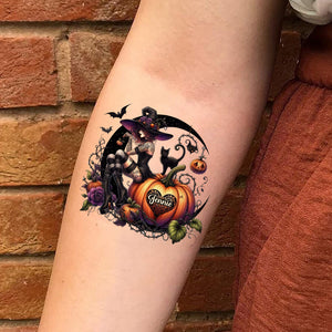 Halloween Queen, Custom Photo Temporary Tattoo, Personalized Tattoo, Fake Tattoo