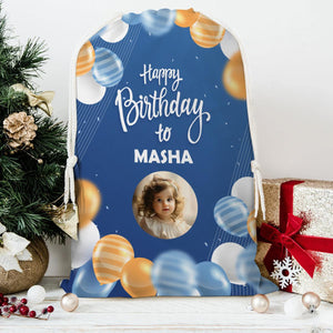 Happy Birthday To Personalized Christmas String Bag