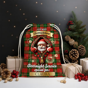 Overnight Express Custom Name, Personalized String Bag, Christmas Gift