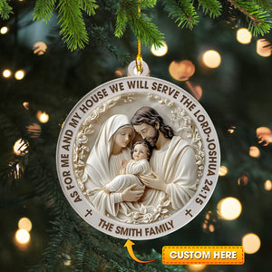 Mary Jesus Christmas Ornament, Personalized Ornament