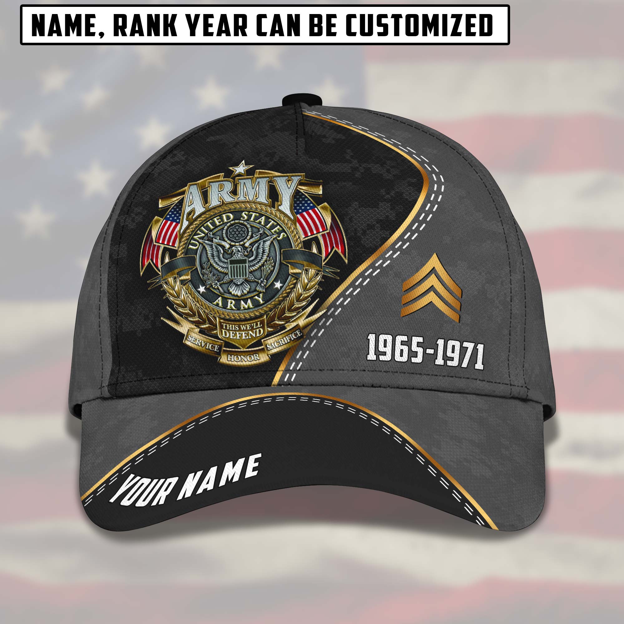 Personalized Cap, Customized United States Army Veteran Cap - Gift For Veteran