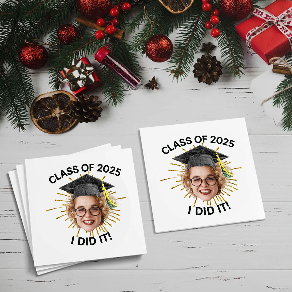 Class Of 2025 I Did It Graduation Tattoo Gift, Custom Temporary Tattoo, Personalized Tattoo, Fake Tattoo