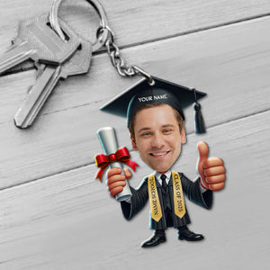 Graduation Keychain, Personalized Keychain