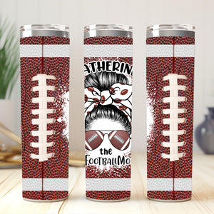 The Football Mom - Custom Name - Personalized Skinny Tumbler - Gift For Footbal Lovers