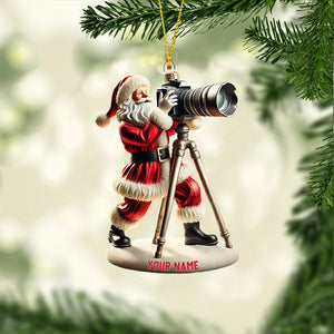 Photographer Christmas Home Decor Christmas Ornament, Personalized Ornament