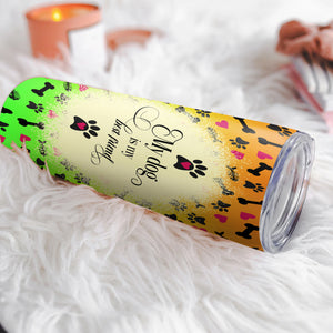 Dog Lover Skinny Tumbler With Custom Photo, My Dog Is My Best Friend