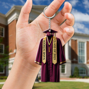 Graduation Keychain, Personalized Keychain