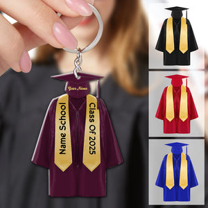 Graduation Keychain, Personalized Keychain