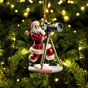 Photographer Christmas Home Decor Christmas Ornament, Personalized Ornament