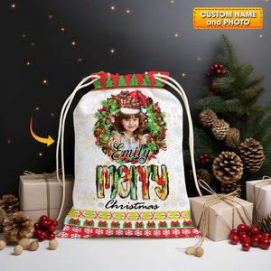 Christmas Classic Decor Bag Personalized Christmas String Bag