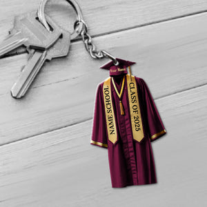 Graduation Keychain, Personalized Keychain