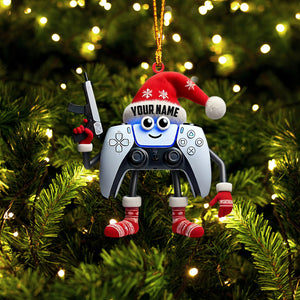 Video Gamer Home Decor Christmas Ornament, Personalized Ornament