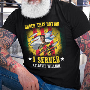 I Regret Nothing I Am Not A Hero But I Am Proud To Be A Vietnam Veteran - Personalized Vietnam Veteran T-Shirt, Gift For Veterans