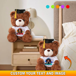 Congrats Graduate, Gift For Graduation, Personalized Graduate Teddy Bear Shirt