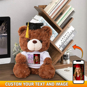 Senior 2025, Gift For Graduation, Personalized Graduate Teddy Bear Shirt