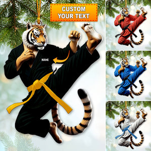 Custom Ornament, Tiger Judo Ornament, Christmas Decor