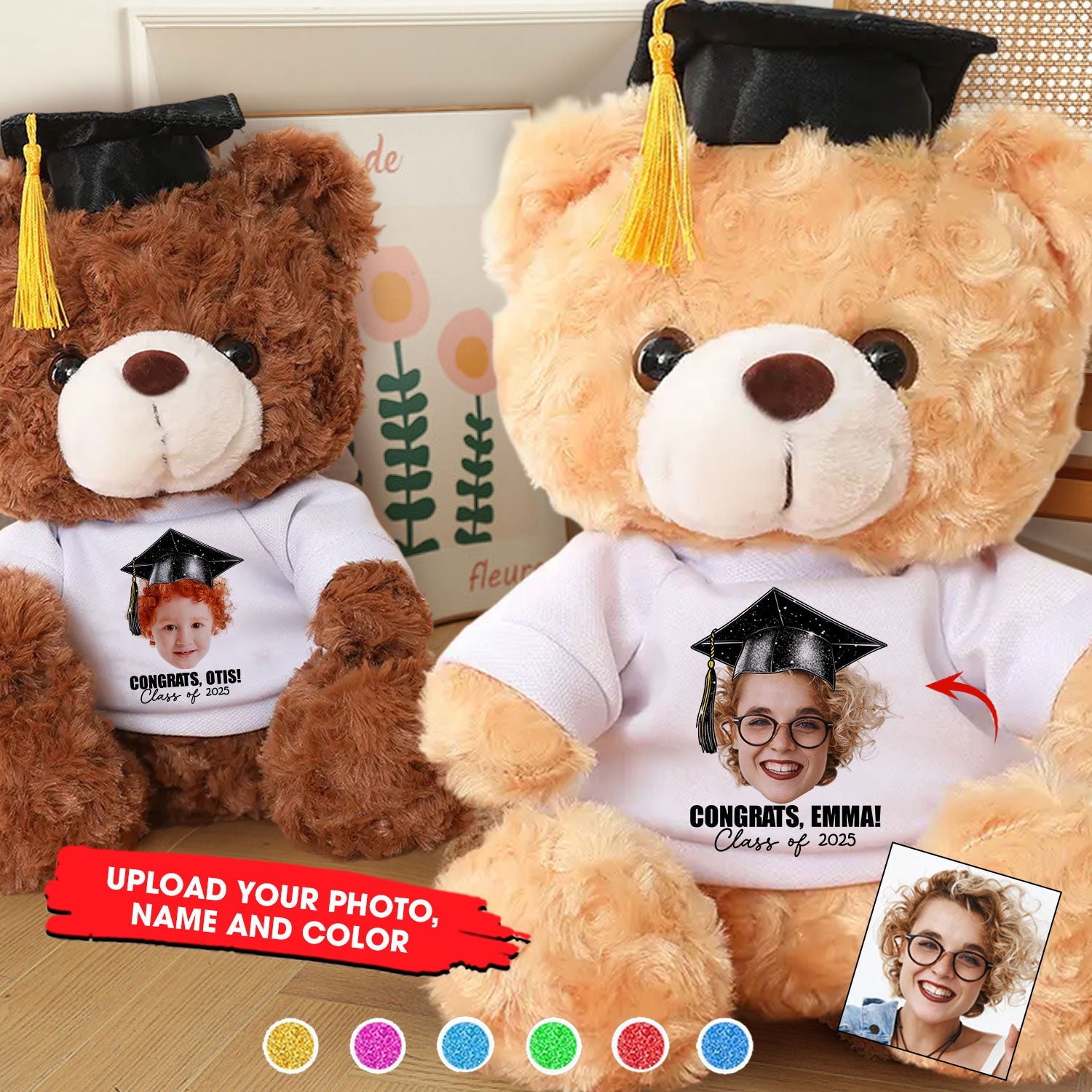 Class Of 2025 Graduate, Gift For Graduation, Personalized Graduate Teddy Bear Shirt