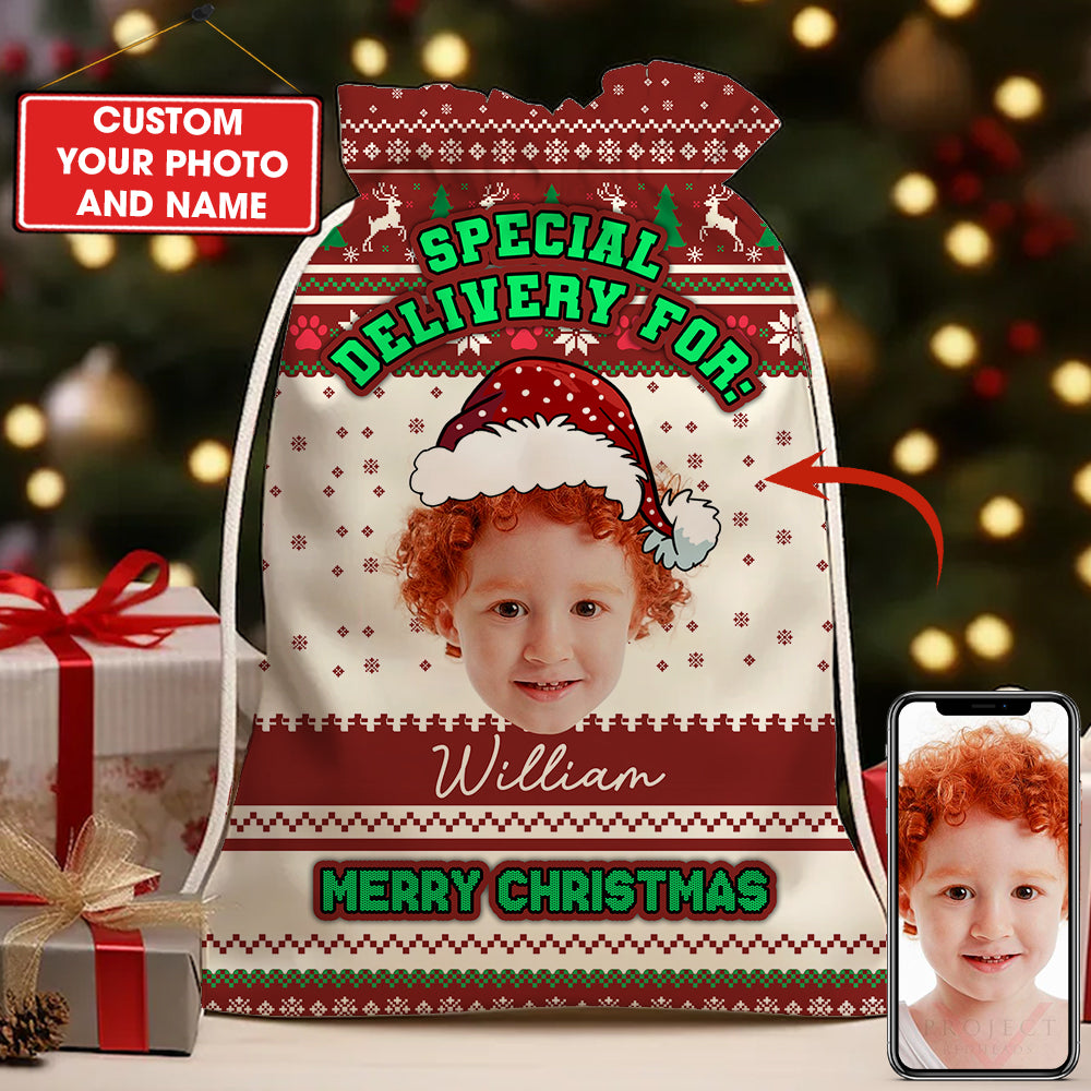 Special Delivery For Personalized Christmas String Bag