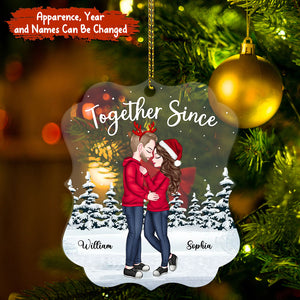 Together Since - Couple Ornament - Custom Appearance, Personalized Acrylic Ornament - Gift For Christmas, Couple Gift, Family Gift