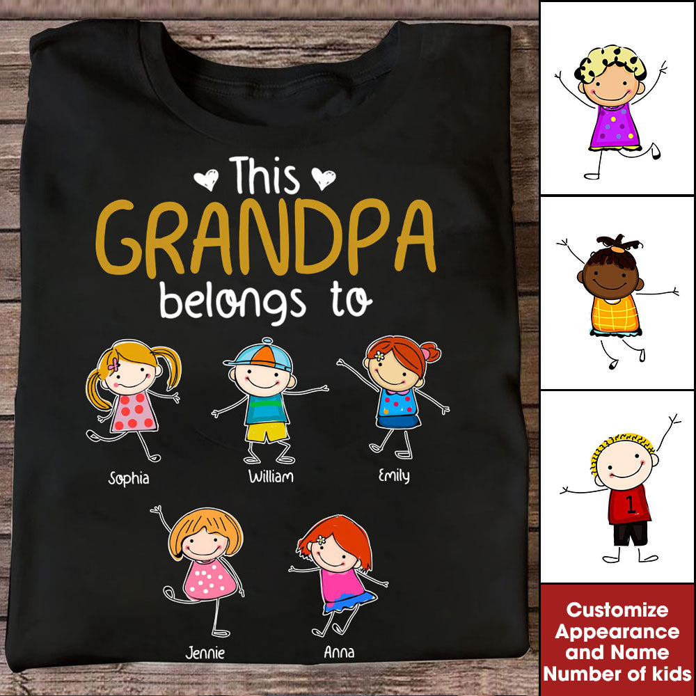 Sticky Kid Belongs To, Custom Kids And Texts - Personalized Sweatshirt, Father's Day, Mother's Day, Family Gift