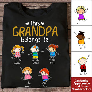 Sticky Kid Belongs To, Custom Kids And Texts - Personalized Sweatshirt, Father's Day, Mother's Day, Family Gift