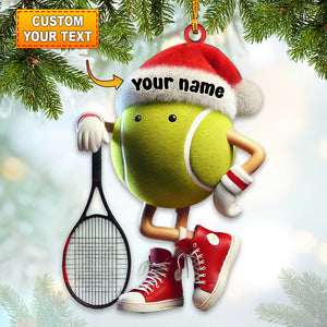 Tennis Ornament, Personalized Ornament