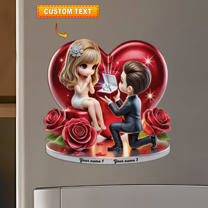 Couple Fridge Magnet - Personalized Fridge Magnet