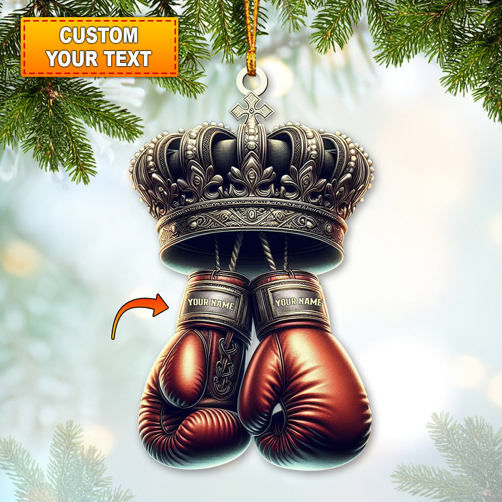 Custom Name Ornament, Boxing Player