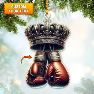 Custom Name Ornament, Boxing Player