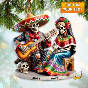 Dia De Los Muertos Home Decor Christmas Ornament, Personalized Ornament