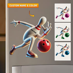 Bowling Fridge Magnet - Personalized Fridge Magnet