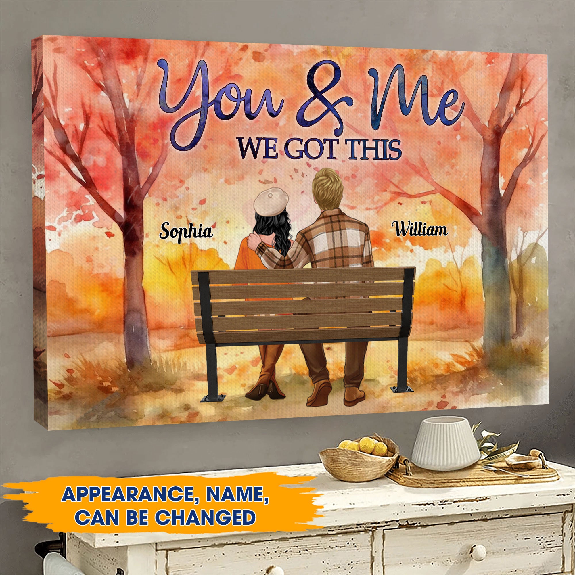 You And Me We Got This - Personalized Canvas - Gift For Family, Couple