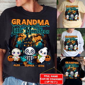 Happy Halloween - The Little Monsters - Custom Name - Personalized Sweatshirt - Halloween Family Gift