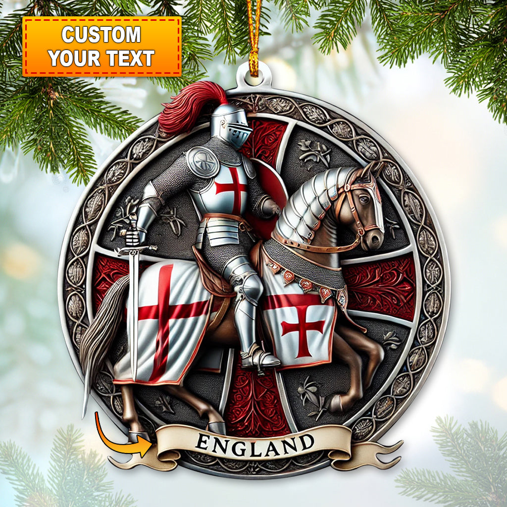 Custom Name England Ornament, Christmas Gift for England Lover