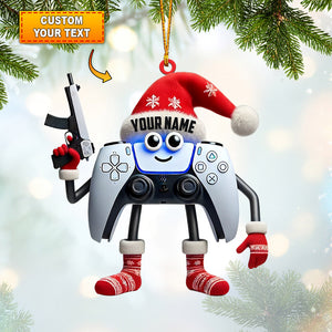 Video Gamer Home Decor Christmas Ornament, Personalized Ornament