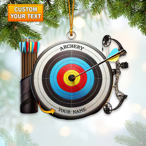 Archery Ornament, Personalized Ornament