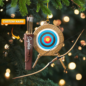 Bow And Arrow Ornament, Personalized Ornament