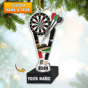 Champion Darts Cup Home Decor Christmas Ornament, Personalized Ornament