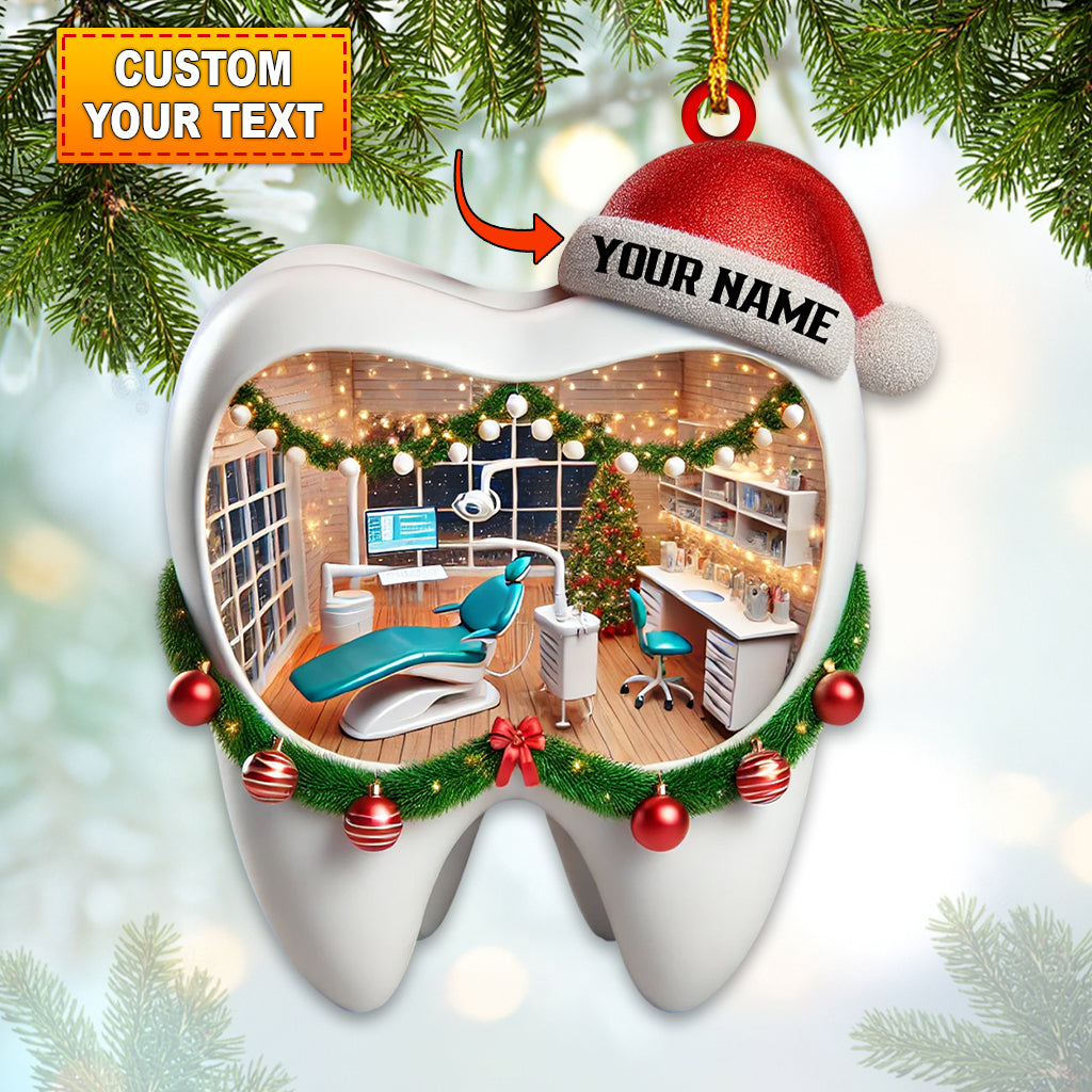 Christmas Dentist Home Decor Christmas Ornament, Personalized Ornament