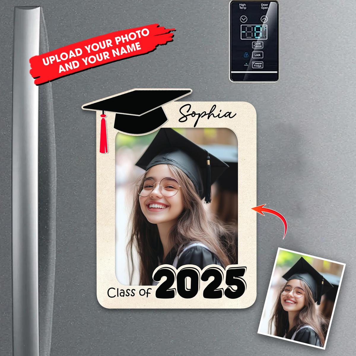Congrats Graduation Fridge Magnet - Personalized Fridge Magnet