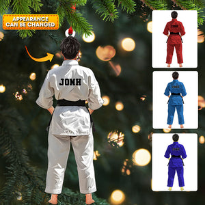 Custom Ornament, Judo Outfit Ornament, Christmas Decor