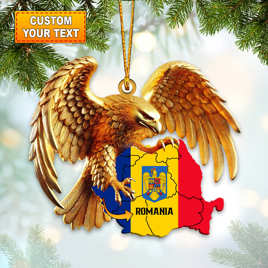 Romania Ornament, Personalized Ornament