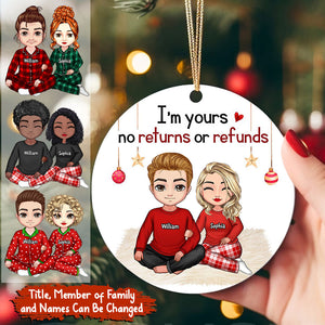 You And Me We Got This, Custom Appearances And Names- Personalized Ceramic Ornament - Gift For Christmas, Gift For Couple