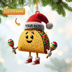 Taco Christmas Home Decor Christmas Ornament, Personalized Ornament