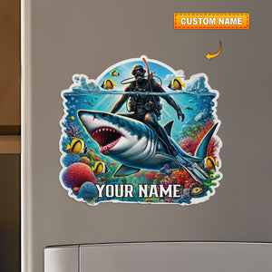 Diving Fridge Magnet - Personalized Fridge Magnet